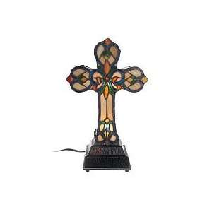   Style Handcrafted Two Sided Cross 14 Accent Lamp
