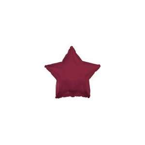  18 CTI Brand Maroon Star   Mylar Balloon Foil Health 