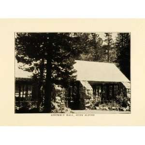com 1915 Print Glen Alpine Resort Assembly Hall Lake Tahoe California 