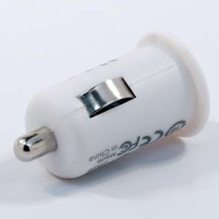 CAR USB CHARGER WHITE SOCKET FOR CRICKET LG OPTIMUS C  