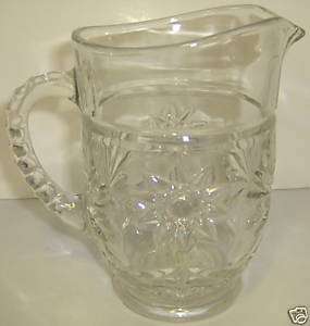 Anchor Hocking EAPC Small Milk Pitcher Scalloped Handle  