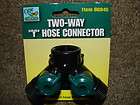 TWO 2 WAY Y HOSE CONNECTORS NEW ONE STEP GARDENS #66945 BETTER 