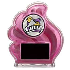  Ice Custom Cheer leaders Trophies Awards PINK TROPHY   XTREME Custom 