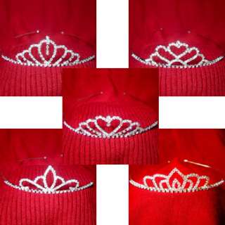 you are buying 10 rhinestones hair tiara head bands of mixed styles 