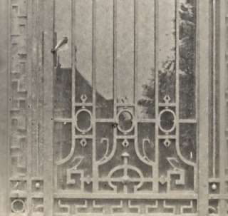 Wrought Iron Gate France Art Deco Jacquart Photo 1930  
