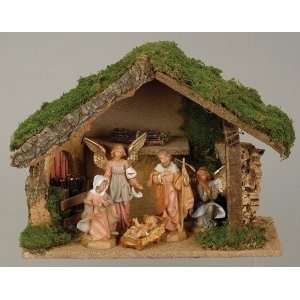  5 Piece Fontanini Nativity Scene   5 Figurines w/ Italian 