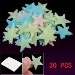 30PCS Star Shaped Glow in the Dark Luminous Sticker 