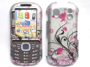 Samsung Intensity II 2 U460 Hard Case Cover Pink Flower  
