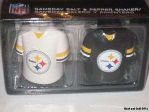 Official NFL Pittsburgh Steelers Jersey Salt & Pepper Shakers NEW Free 