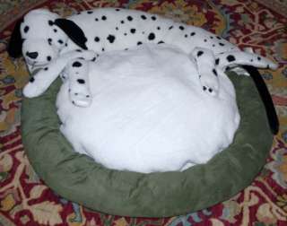 New $179 ORVIS Original Dog Nest Bolster Bed Large Dalmation  