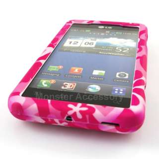 Pink Daisys Hard Case Snap On Cover For LG Thrill 4G  