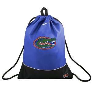   Gators Royal Blue Nylon Sling Drawstring Backpack