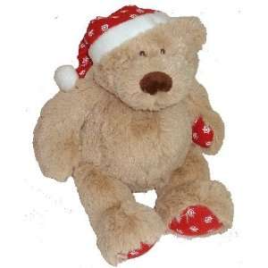  Cute Santa Hat Teddy Bear Plush Snowflakes Christmas: Toys 