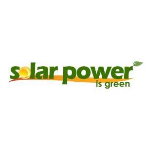  Solar Power Bumper Sticker   Solar Power is Gree Decal 