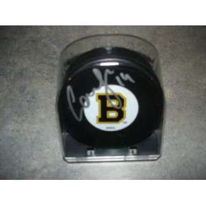  Sergei Samsonov Autographed Boston Bruins Puck w/ COA 