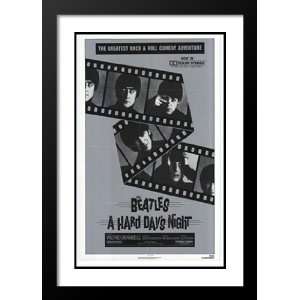 Hard Days Night 32x45 Framed and Double Matted Movie Poster   Style 