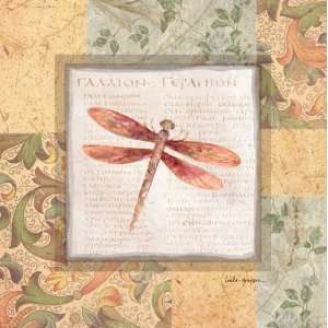  Collaged Dragonflies II Canvas Reproduction