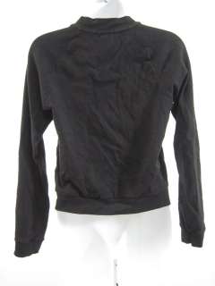 CREW Black Long Sleeve Zipper Up Cardigan Sweater S  