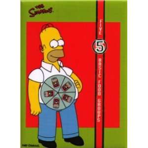  Simpsons Five Basic Food Groups Duff Magnet SM118: Kitchen 