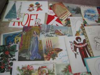 CHRISTMAS CARDS Vintage 50s 60s 70s 80s VTG LOT 225  