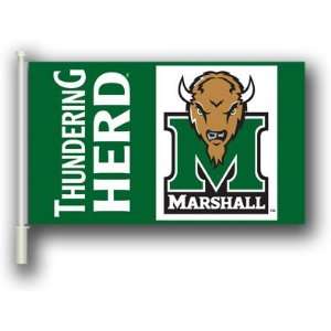  MARSHALL THUNDERING HERD Double Sided Car Flag