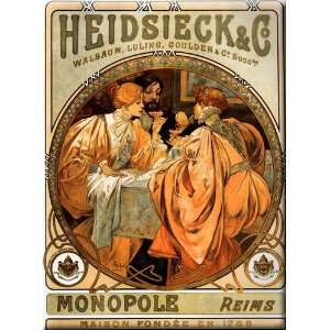   Co. 22x30 Streched Canvas Art by Mucha, Alphonse Maria