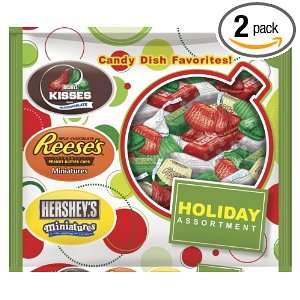 Hersheys Holiday Assortment (Reeses Miniatures, Hersheys Kisses 