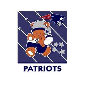   New England Patriots Baby Afghan / Throw Blanket