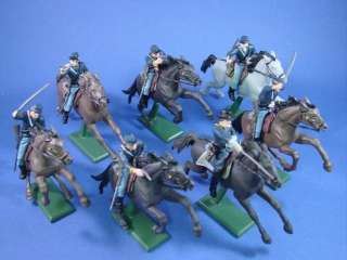 NEW Britains Deetail Union Cavalry 7 Piece Expanded Set Civil War Toy 