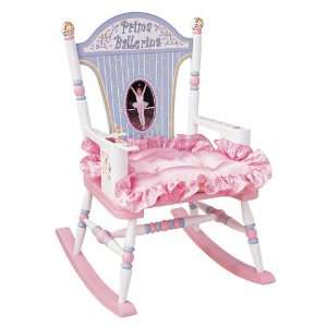Prima Ballerina Wooden Childrens Rocking Chair:  Kitchen 