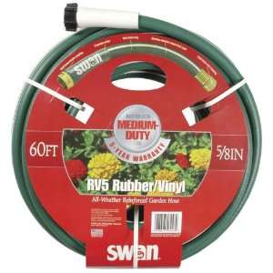  Swan 5/8 Inch by 60 Foot RV5 All Weather Garden Hose 