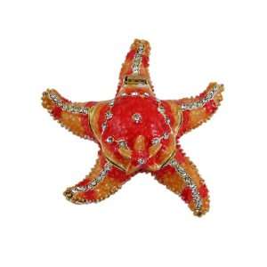  Starfish Trinket Box Bejeweled with Swarovski Crystals 