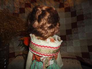 Vintage Lithuanian Highlands Doll In Traditional Outfit  