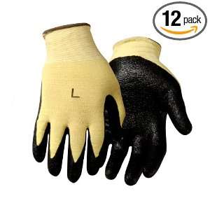 Steiner 1283M Work Gloves, Kevlar Knit Black Nitrile Coated Palm, Knit 