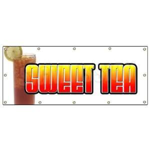   x120 SWEET TEA BANNER SIGN ice iced drink cart stand signs southern