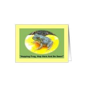  Frog Nature Old Poetry Greeting Card Card: Health 