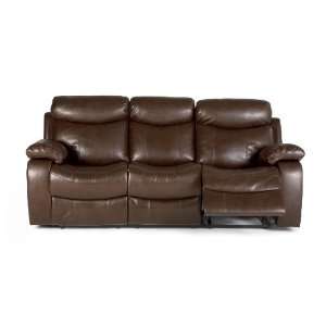  Coaster Denisa Casual Brown Bonded Leather Reclining Sofa 