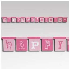  SALE Pink Party Jointed Birthday Banner SALE Toys & Games
