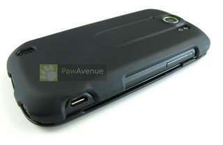 BLACK Rubberized Hard Case Cover HTC myTouch 4G Slide  