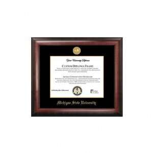   Michigan State Spartans Gold Embossed Diploma Frame