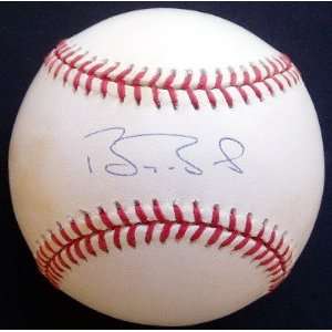 BARRY BONDS Autographed Baseball w/COA Score Board: Sports 