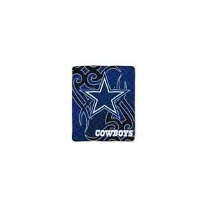  NFL Dallas Cowboys Tattoo Super Plush Throw: Sports 