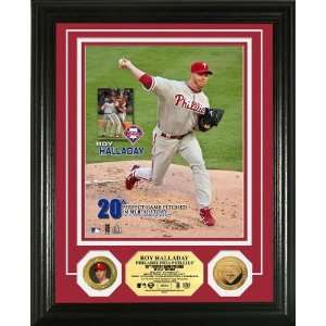  Roy Halladay Perfect Game 24KT Gold Coin Photo Mint 