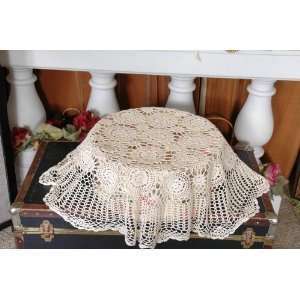   Table Topper / Dolly 24 inch Round White Color