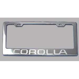  Toyota Corolla Chrome License Plate Frame 