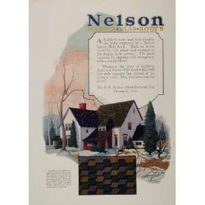  1925 Print Ad Nelson Master Slab Roof Roofing Cottage 