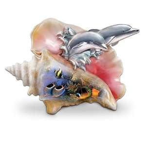  Ocean Art Dolphin Figurine: Waves Of Paradise by The 