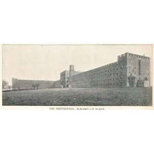  1893 Print Penitentiary Blackwells Island New York NYC 