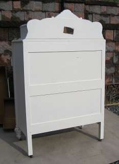 Shabby French Cottage White Painted CHIC Coastal Beach HIGHCHEST 