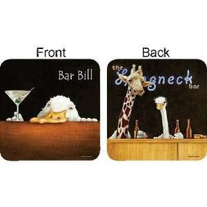 Bar Bill   Longnecks Drink Coasters   Style YWW1  Kitchen 